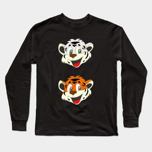 Two Cute Tigers Long Sleeve T-Shirt by DiegoCarvalho